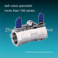 Stainless Steel 1-PC Ball Valve with Butterfly Lever